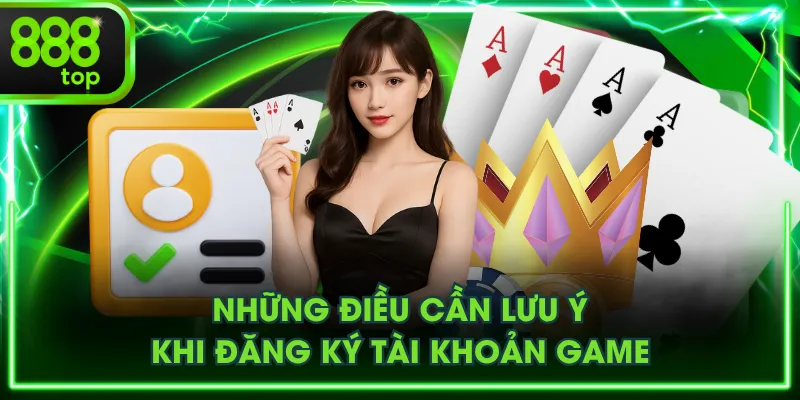 Những điều cần lưu ý khi đăng ký tài khoản game